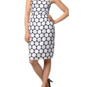 Banana Republic polka dot strapless dress